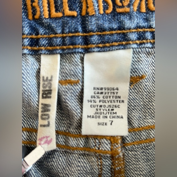 Women’s Billabong MiniLow Rise Denim Distressed Skirt - Picture 3 of 15